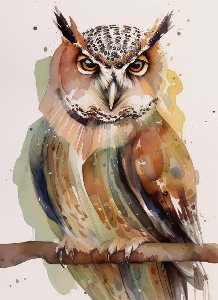 00406-2429523400-a watercolor painting of an owl in the evening in the rachelwalker style, watercolor (paper texture) background, high quality, d.png